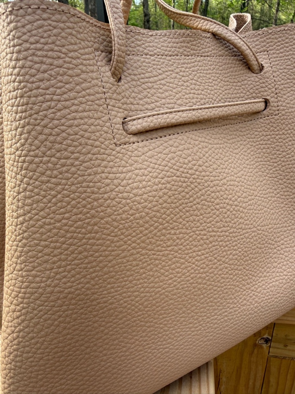8 Other Reasons Women's Neutral Beige Shoulder Bag - Picture 4 of 6